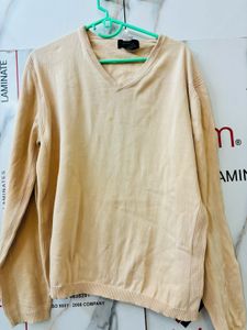Mens Beige Sweater In Good Condition