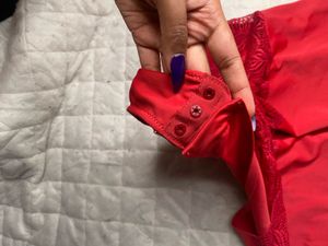 Red Corset Streacbl Bodysuit