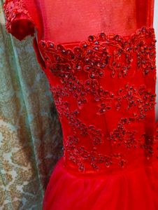 Red Lace Party Dress