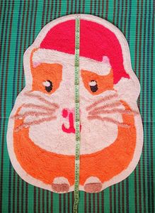 Festive Guinea Pig Bath Mat