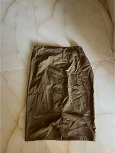 Khaki Straight Skirt