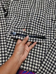 Korean Houndstooth women Blazer