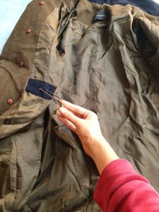 Stylish Two-Tone Coat