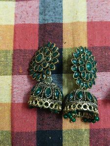 Traditional Oxidised Jhumka Earrings ✨