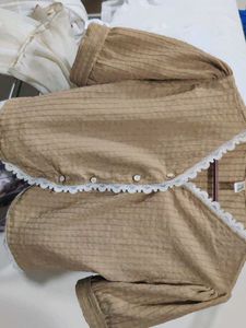 Vintage Inspired Lace Trim Top