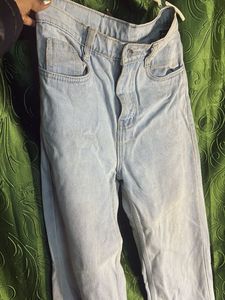 Light Wash Wide Leg Jeans