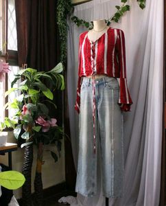 Striped Long Sleeve Top