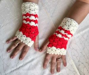 all colour Crochet Fingerless Gloves