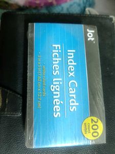 Index Cards Bought From USA