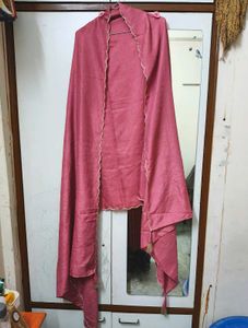 Dusty Rose Pink Indo Era Kurta Set With Dupatta