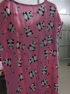 Cute Panda Print Top