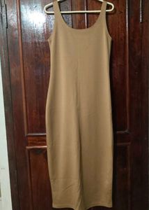 Bodycon Dress With Back Slit