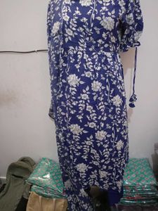 Women Gown With Dupatta And Pant