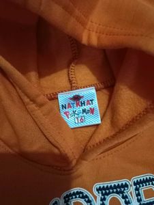 ❗ FREE DELIVERY❗New Woollen Boys Orange Hoodie Set