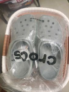Crocs Gray Flip Flops