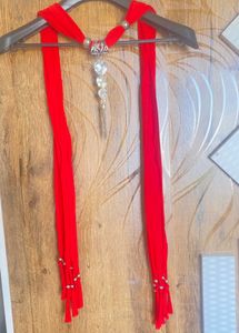 Women Heart Gemstone Scraf/Stole With CharmPendant