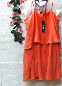 🎁Buy Two Get One Item Free🎁Orange Cami Dress