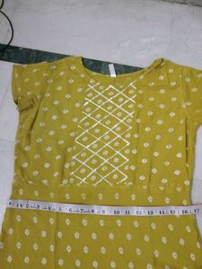 Olive Green Polka Dot Dress