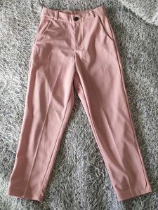 Pink Straight Leg Trousers