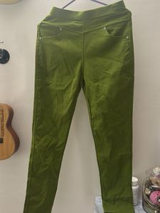 Green Slim Pants