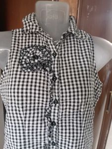 Checkered Sleeveless Top