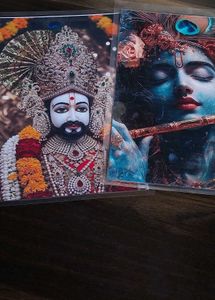 Lord Krishna Art Print in Lamination Sheet