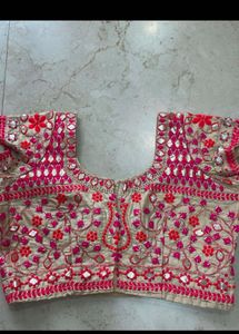 Georgette Orange Saree