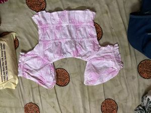 Cute Pink Palm Print Top