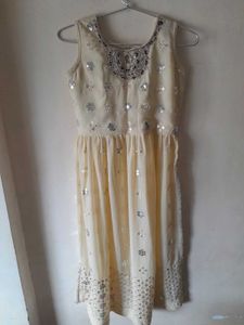 Light Yellow Kurta And Plazzo Set