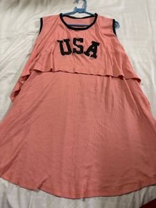 USA Layered Tank Dress - Size M