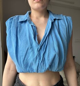 Zara Cropped Blouse