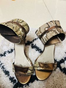 Snake Print High Heels