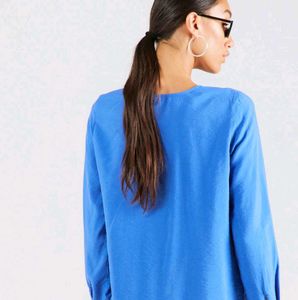 🛍️ Tissaia Basic Blue Top ⭐⭐⭐