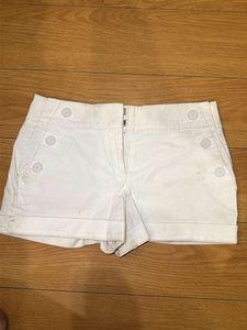 White Buttoned Shorts