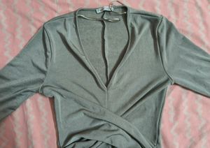 Grey Party Wear Top