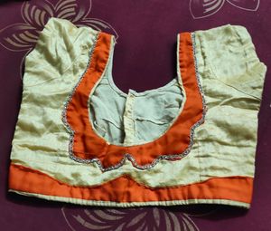 Cream Designer Silk Blouse