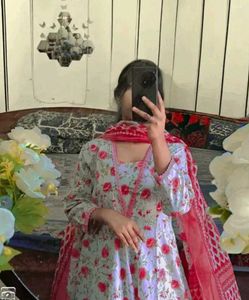 New Cotton Anarkali Suit set