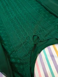 Elegant Embroidery Green Kurta