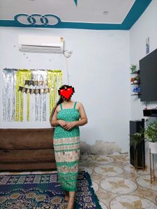 Bohemian Green Maxi Dress