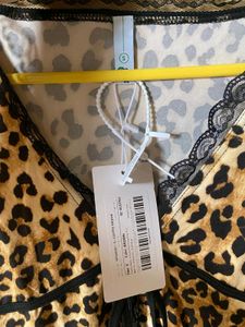 Leopard Tie Up Top