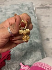 Gold Tone Jhumka Earrings