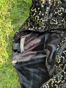 Elegant Black Velvet Dress
