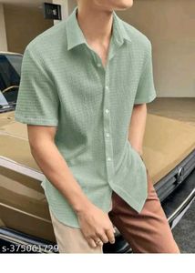Men&#39;s Lavender Casual Shirt