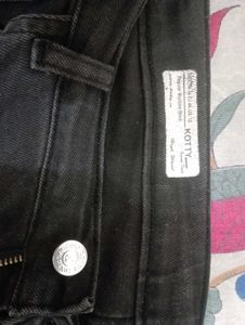 Black High Waist Wide Leg Jean