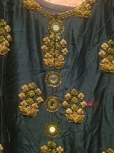 Silk Heavy Worked Kurti