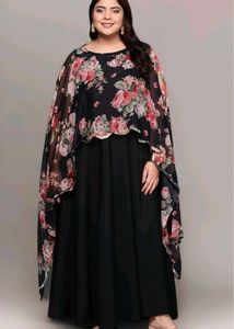 beautiful black dress by ahalyaa