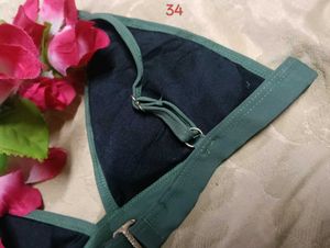 Green Triangle Bra