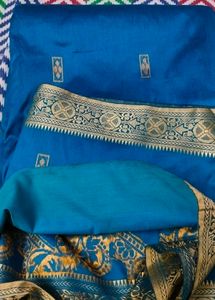 BLUE BANARASI SILK SAREE