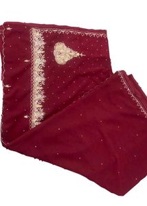 Elegant Maroon Saree