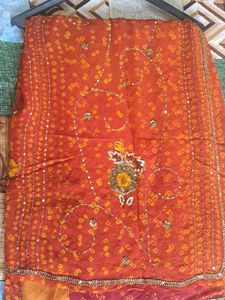 Pure Rajesthani Bandhni Kapda And Full Handwork